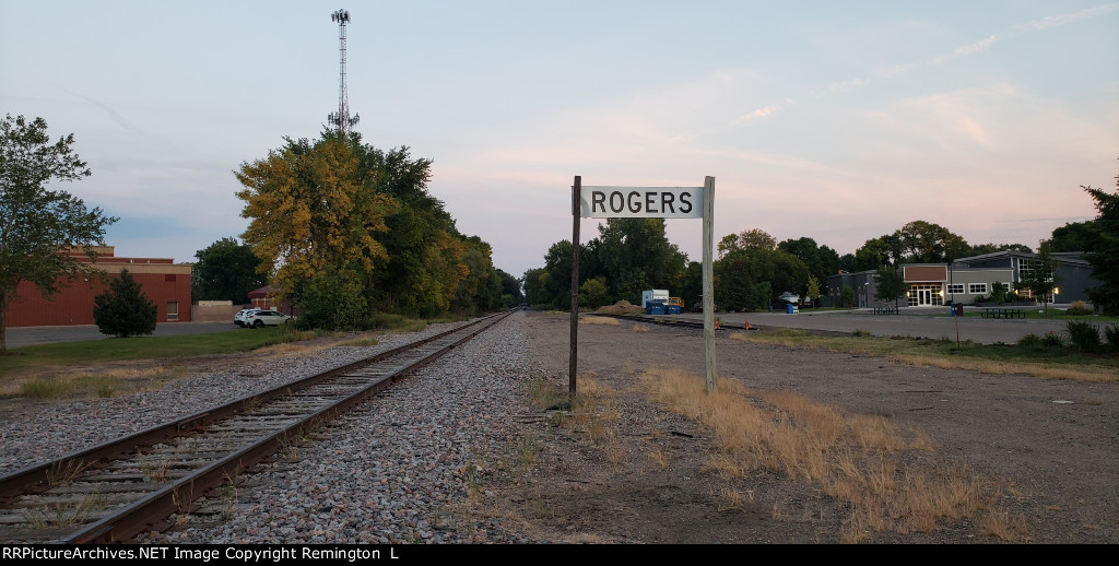 Rogers Station Sign